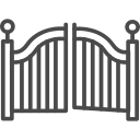 Serrure de portail à Loupes